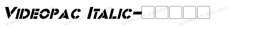 Videopac Italic字体转换